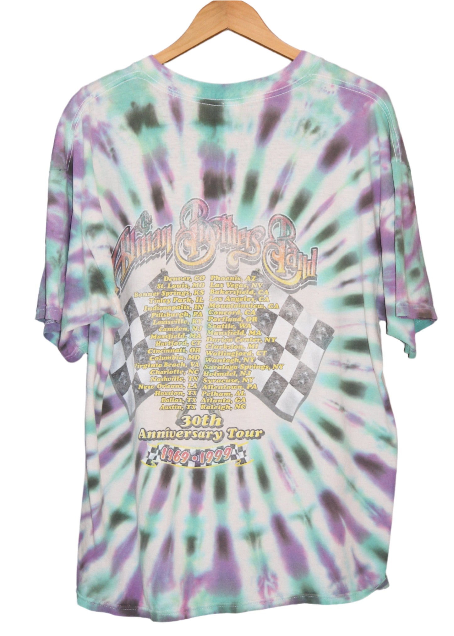 90'S ALLMAN BROTHERS TIE-DYE TEE (XL)