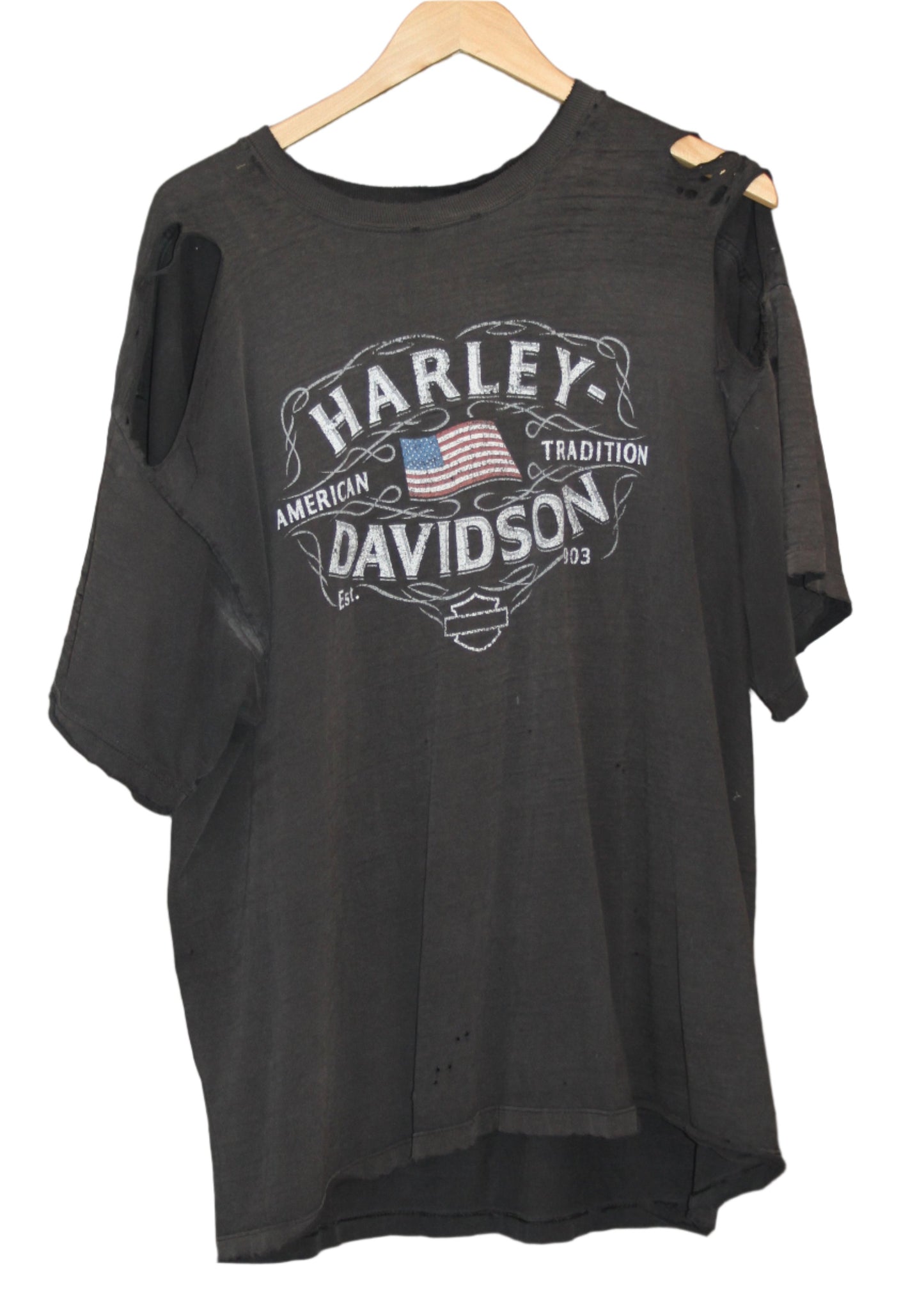 THRASHED HARLEY DAVIDSON TEE (XXL)