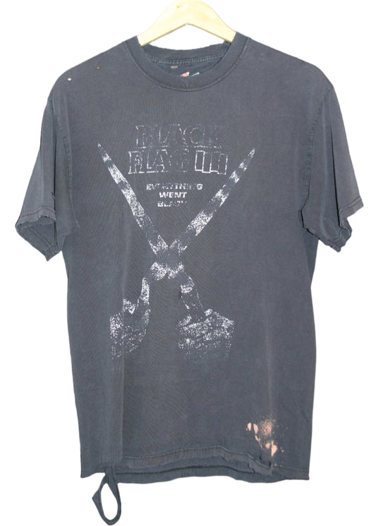 THRASHED VINTAGE BLACK FLAG TEE (L)