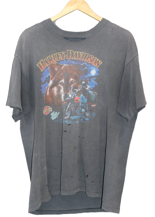 THRAHSED & FADED HARLEY DAVIDSON TEE (XL)