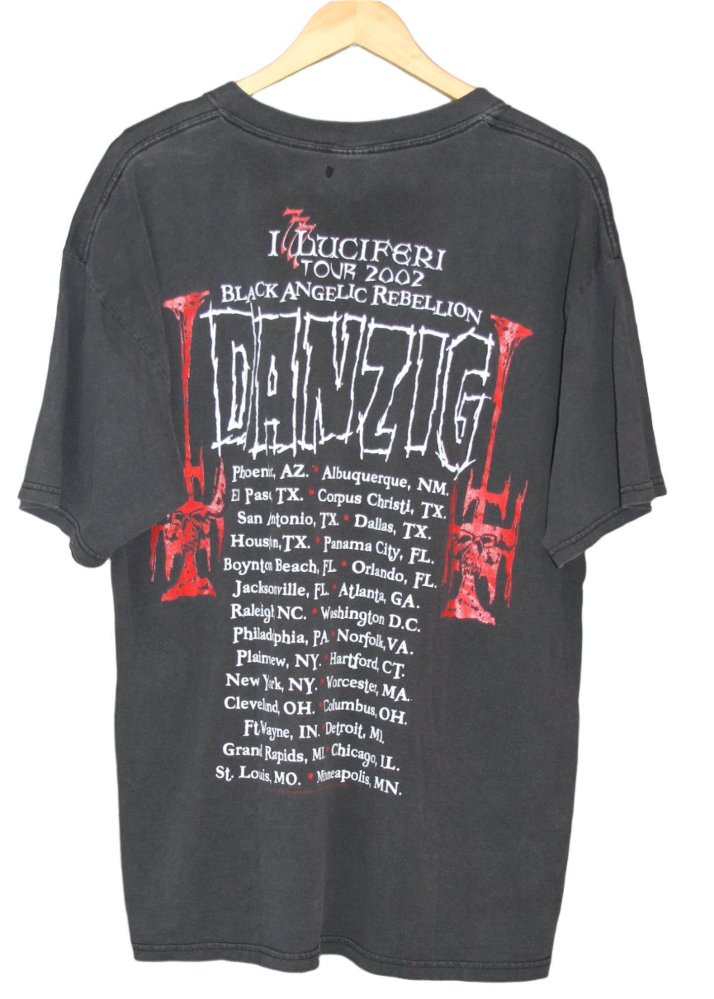 2002 VINTAGE DANZIG TOUR TEE (XL)