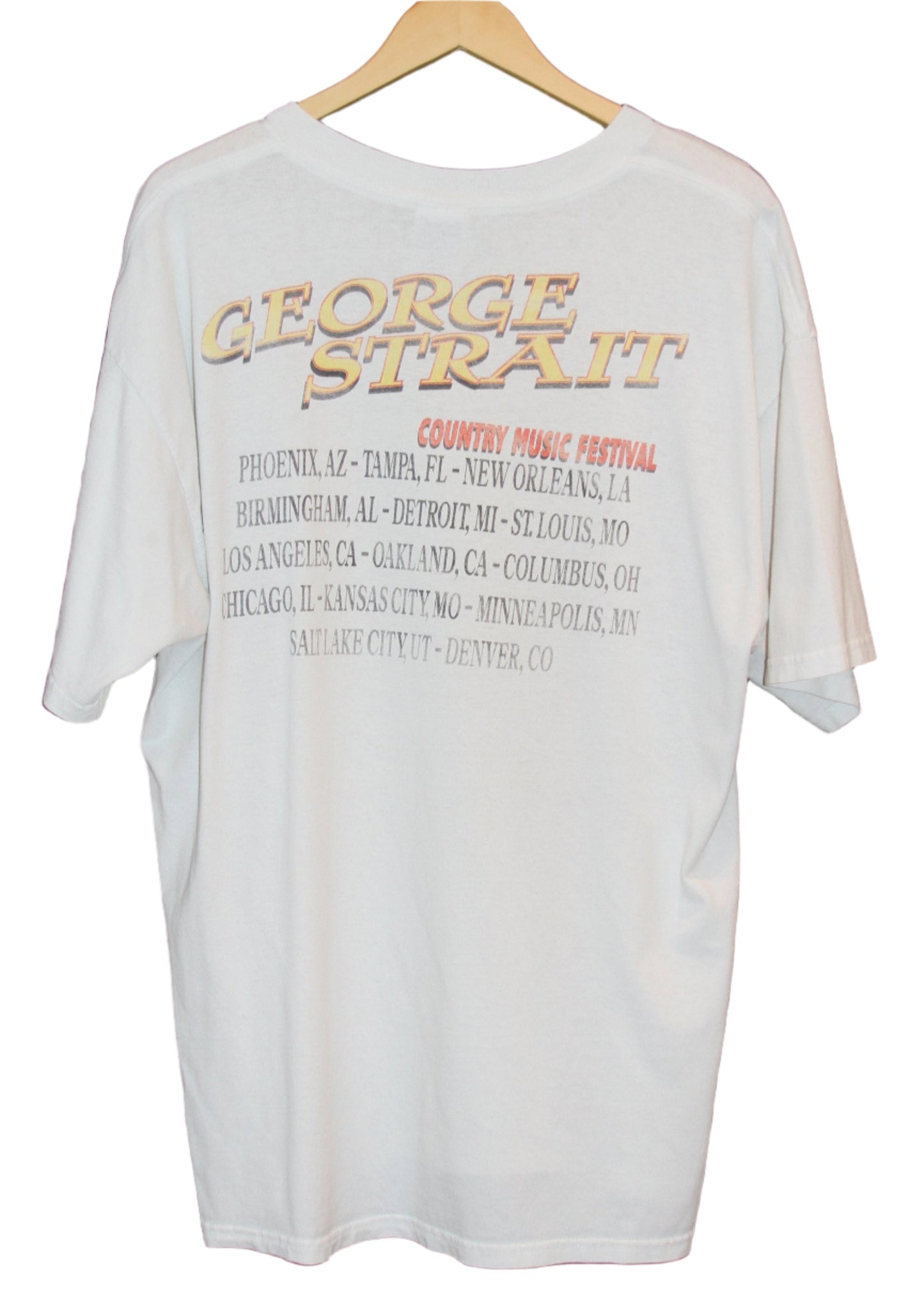 1999 GEORGE STRAIT COUNTRY FESTIVAL TEE (XXL)