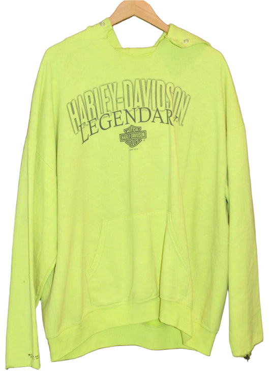 THRASHED VINTAGE HARLEY DAVIDSON HOODIE (XXL)