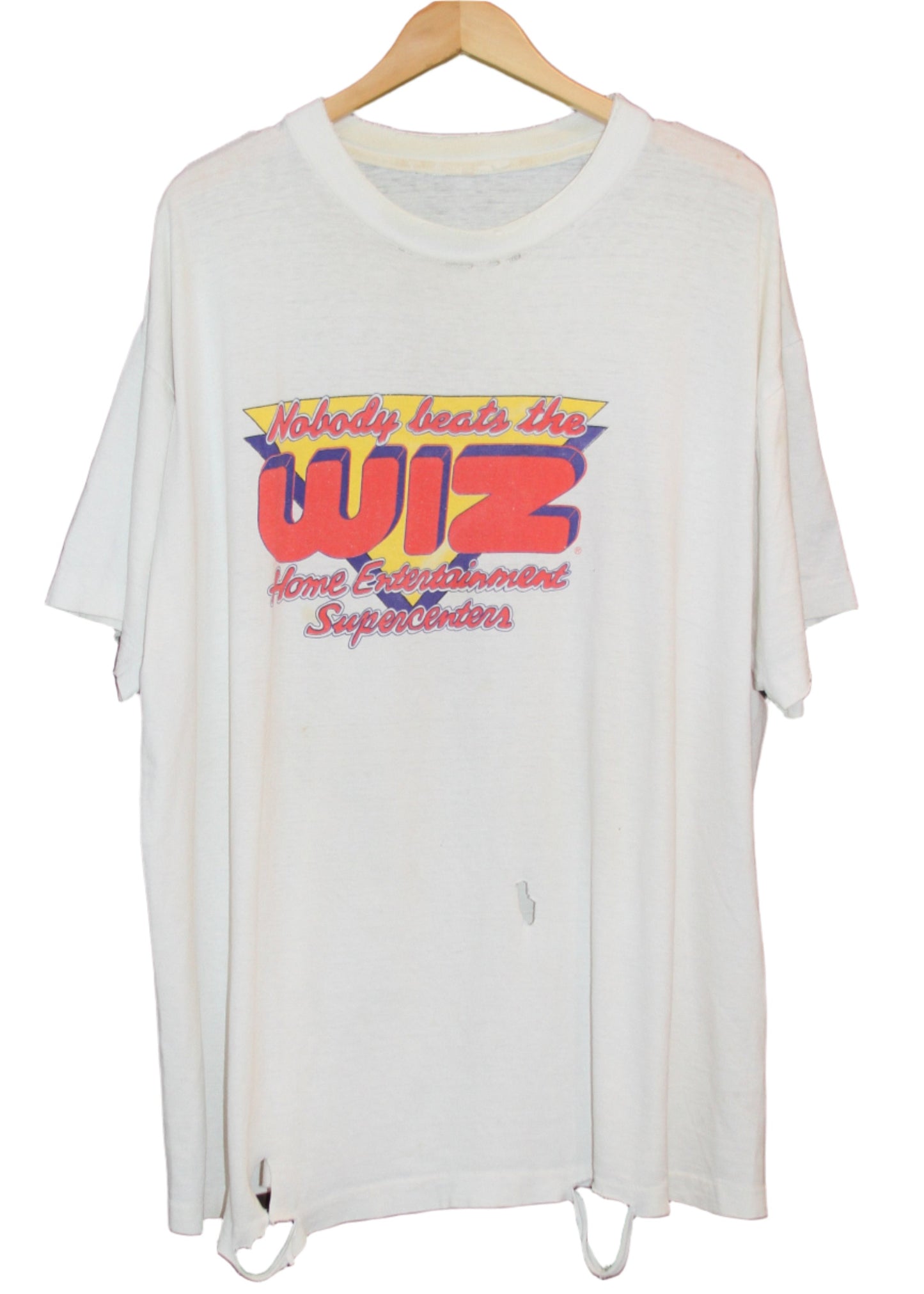 THRASHED 80'S NOBODY BEATS THE WIZ IBM TEE (XXL)