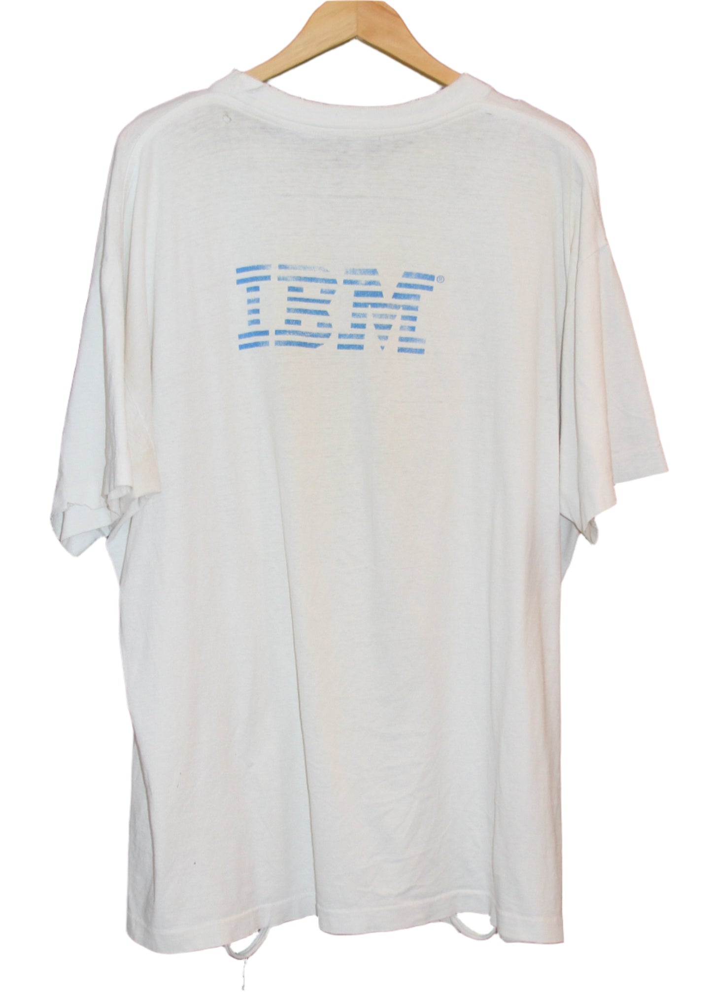 THRASHED 80'S NOBODY BEATS THE WIZ IBM TEE (XXL)