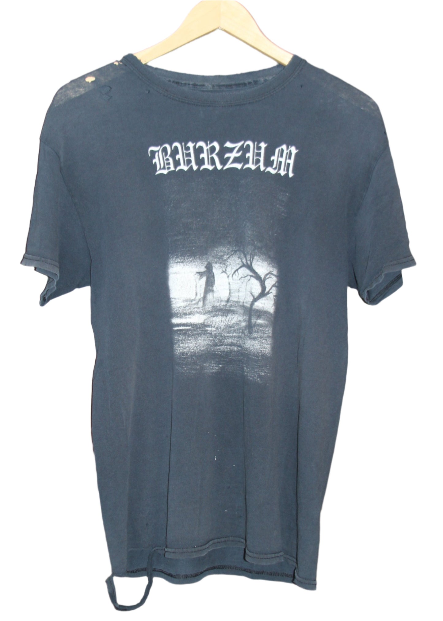 THRASHED VINTAGE BURZUM TEE (L)