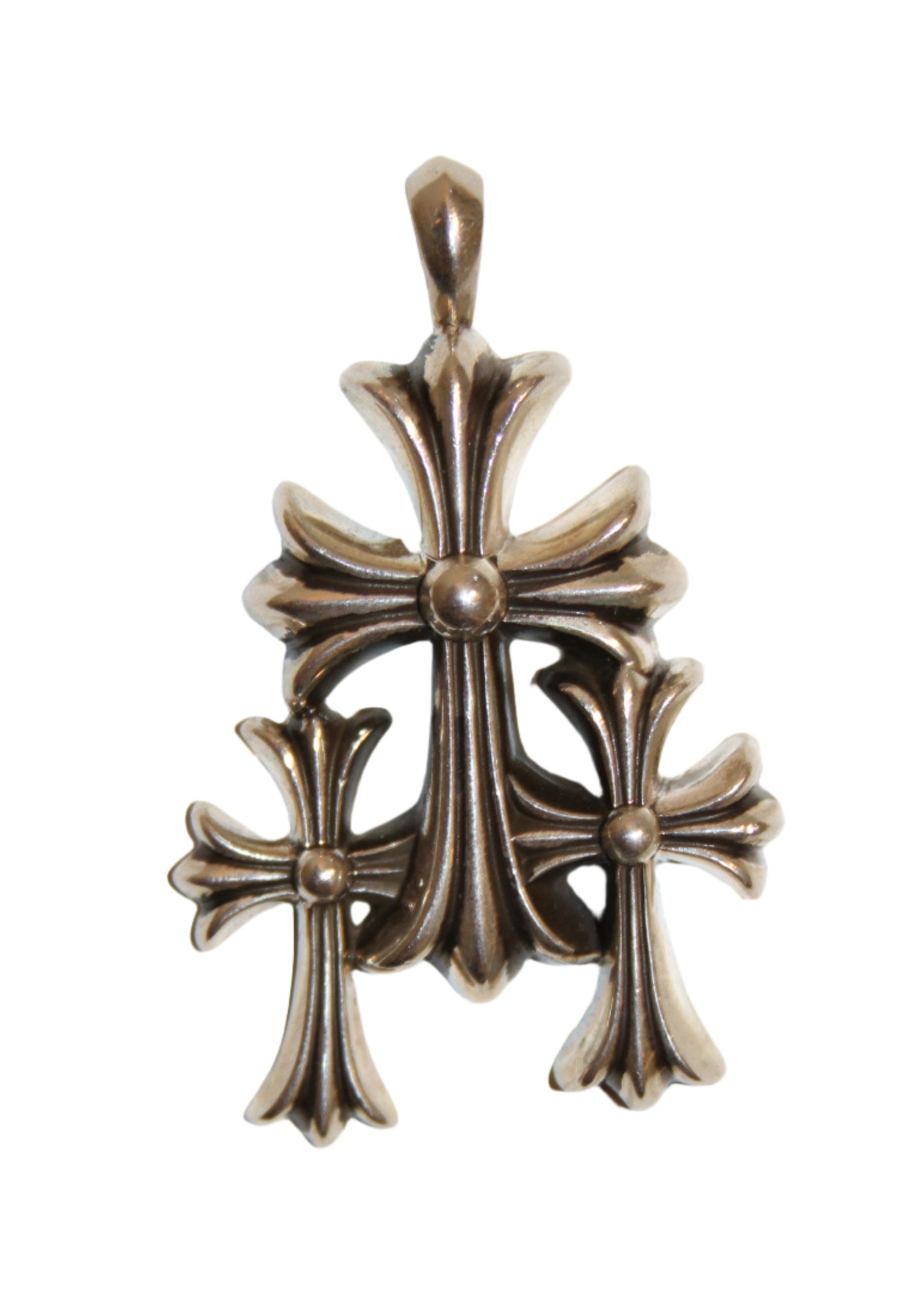 CHROME HEARTS TRIPLE CROSS PENDANT (OS)